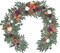 6Ft Burnt Orange Flower Garland – Fall Artificial Eucalyptus Garland with Flowers for Wedding Arch, Table Centerpiece, Fireplace & Bridal Shower Decor (Orange)
